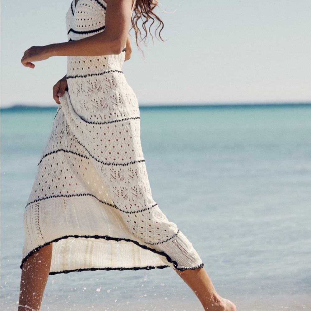INFLUENCER Zara crochet knit maxi dress - Picture 3 of 4
